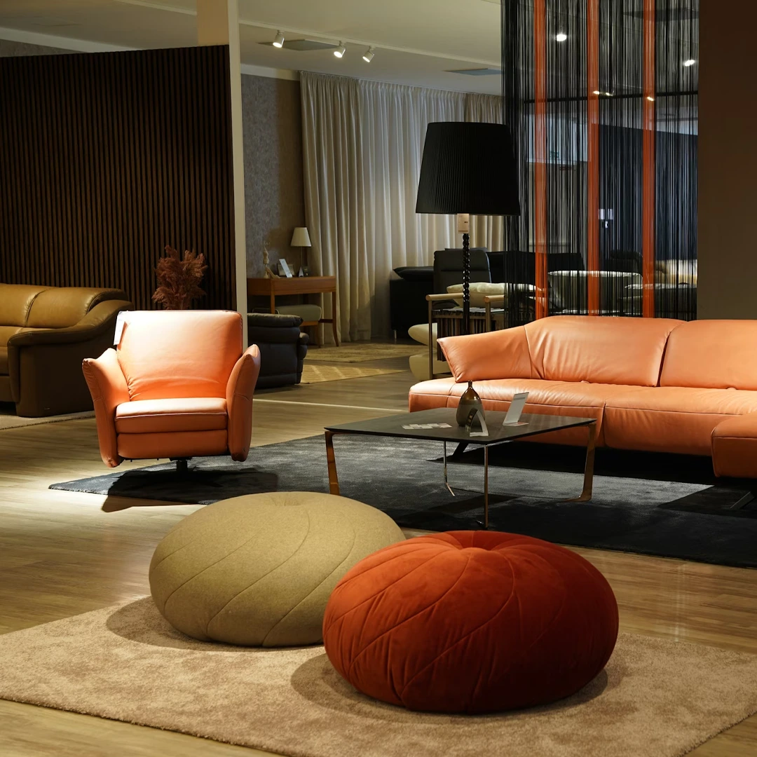 Elegant contemporary living space with curated finishes and bespoke furnishings