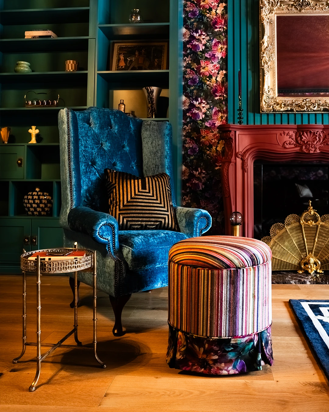 Living room interior at Radlett Residence designed by Tracey Andrews Interiors